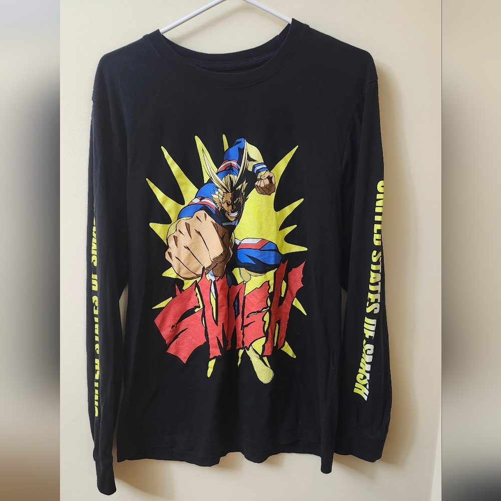 My Hero Academia US of Smash Hot Topic LongSleeve Graphic Print Size Large